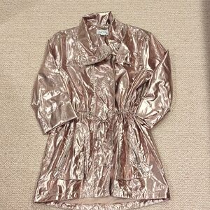 Joseph Ribkoff Metallic Gold Trench Coat